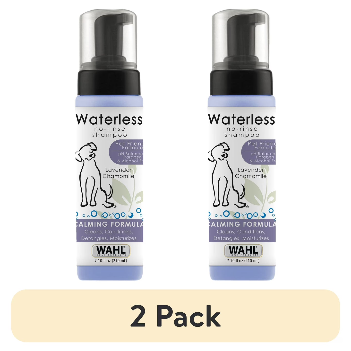 Wahl Waterless No Rinse Dog Shampoo Lavender Chamomile, 7.1-oz 820014