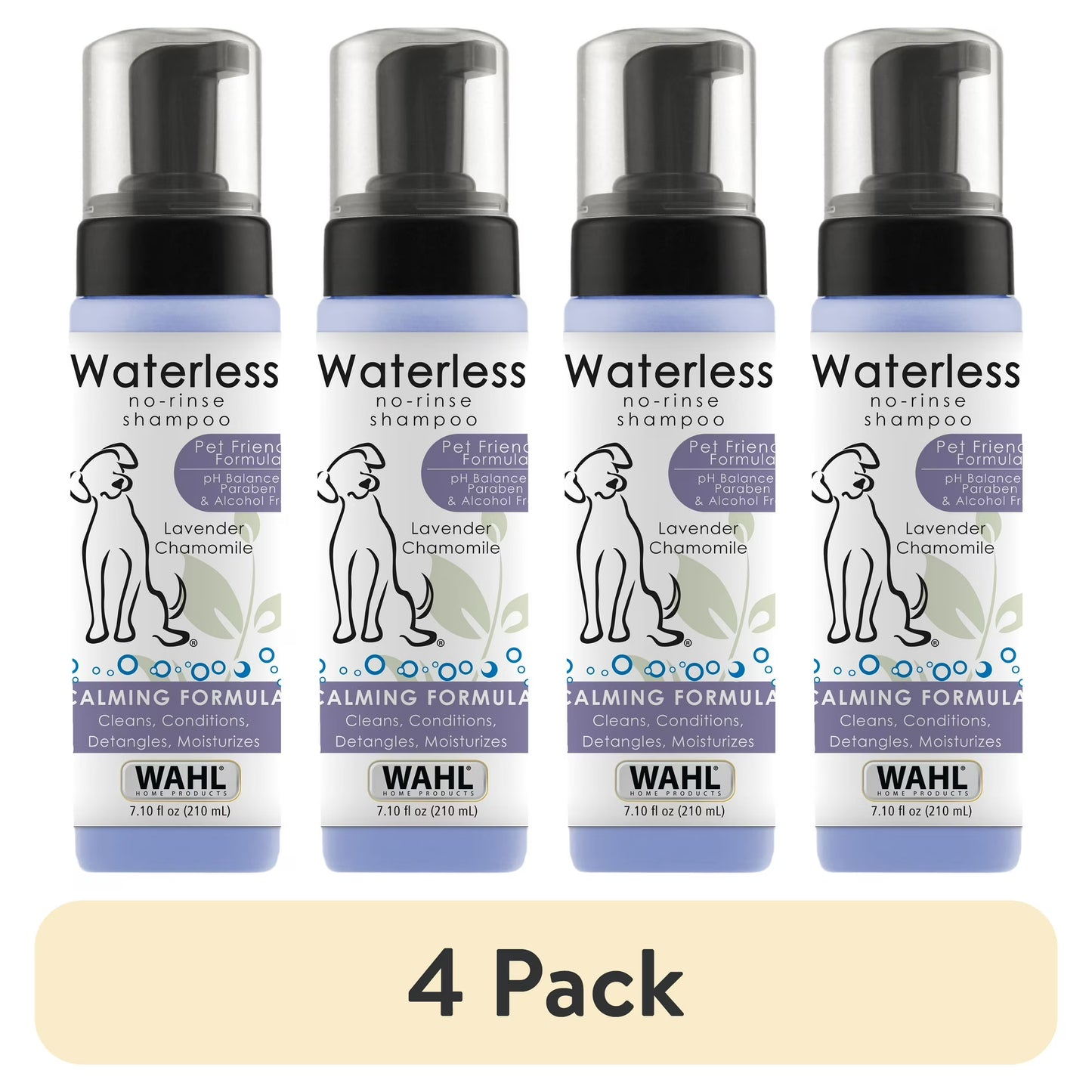 Wahl Waterless No Rinse Dog Shampoo Lavender Chamomile, 7.1-oz 820014