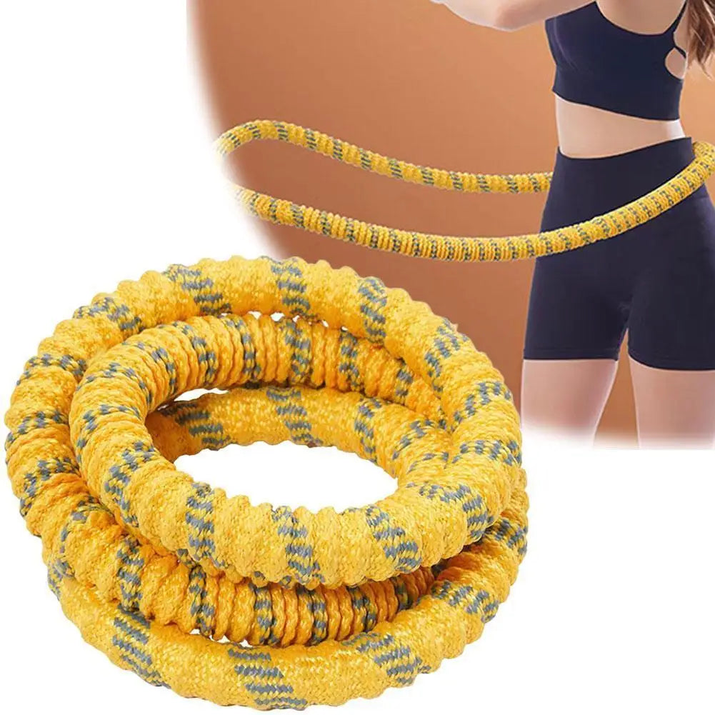 Fitness Circle Portable Exercise Ring Foldable Waist Shaping Soft Spring Circle Abdominal Exercise Ring Used for Aerobic Exercise
