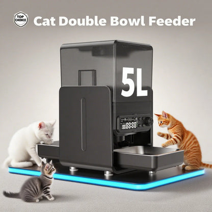 Smart Pet Feeder Automatic for Cats and Dogs - with Timed & Quantitative Feeding, Slow Food Function, Automatic Food Dispenser