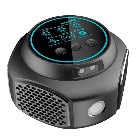 4-in-1 Ultrasonic Rodent Repellent 360 Degrees Electronic Rat Repeller Effectively Repels Flies Cockroaches Mosquitoes for