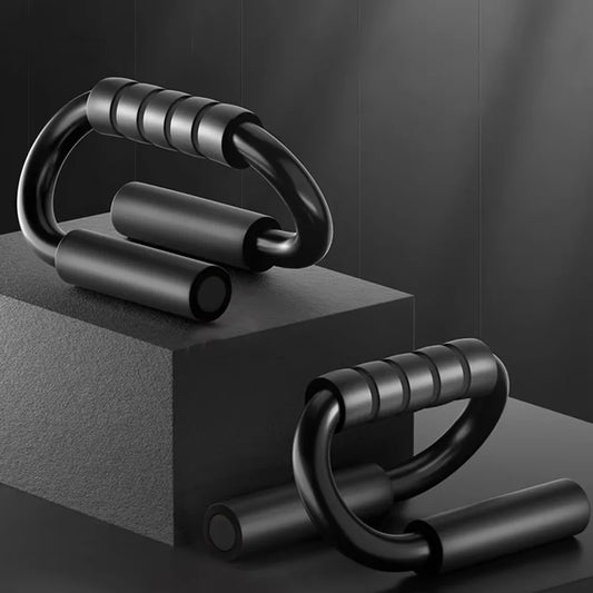 S-type push up support anti-skid foam handle thickened steel pipe household fitness equipment pectoral muscle training equipment